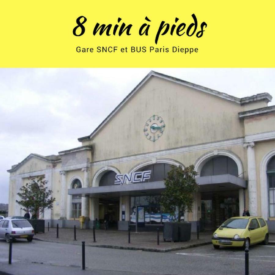 La Plage A 2 Pas: Beachside Apartments with Netflix and Services Dieppe Exterior photo